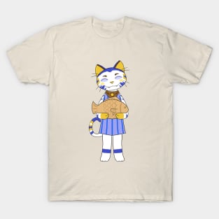 Chibi Cat w/ Taiyaki Cake T-Shirt